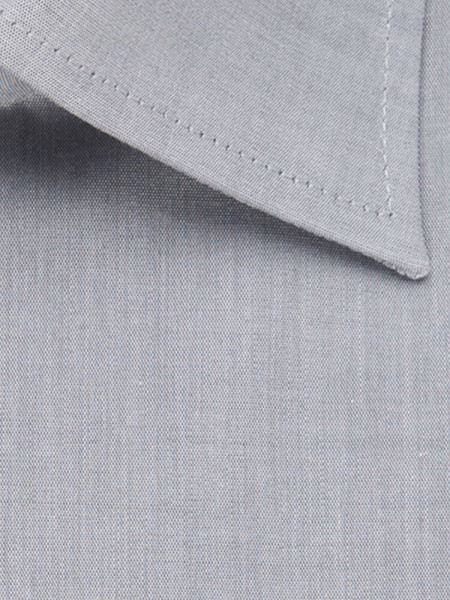 SEIDENSTICKER Regular Fit Camicia Grigio Business Kent Chambray - Vista 3