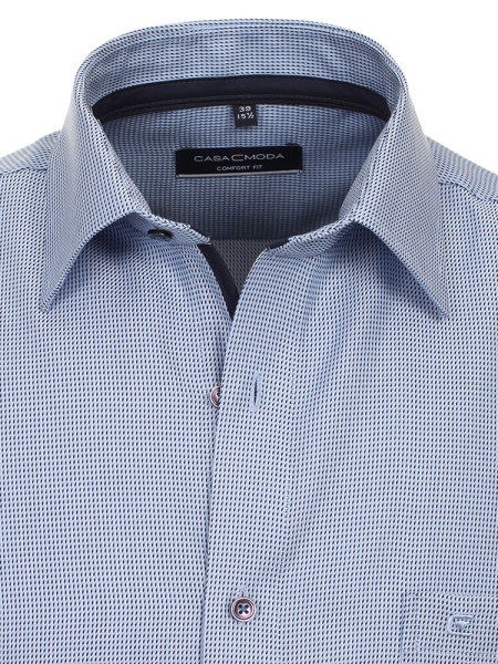 CASAMODA Comfort Fit Camicia Blu medio Kent Struktur - Vista 1