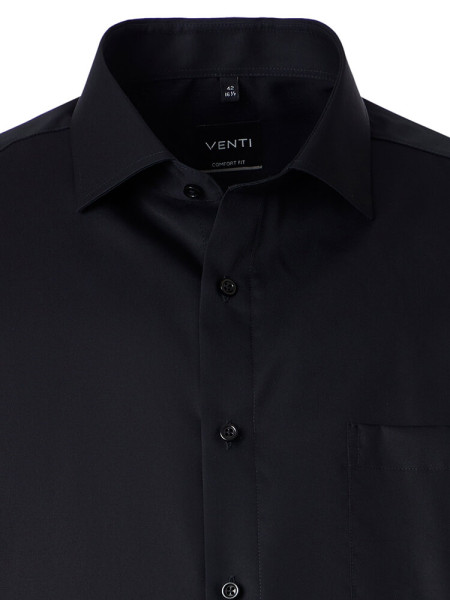 VENTI Regular Fit Camicia Nero Kent Twill - Vista 1