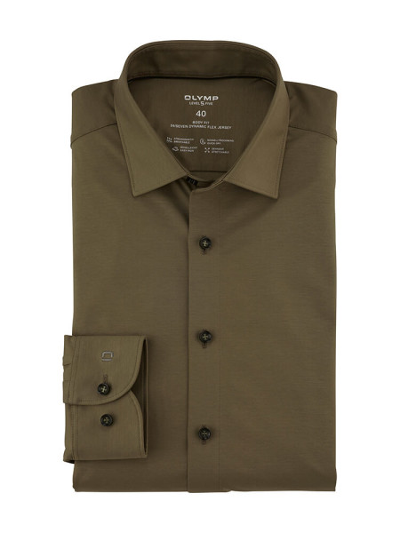 Camicia in jersey OLYMP Level Five 24/Seven body fit