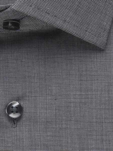 SEIDENSTICKER Regular Fit Camicia Antracite Business Kent Fil à Fil - Vista 3