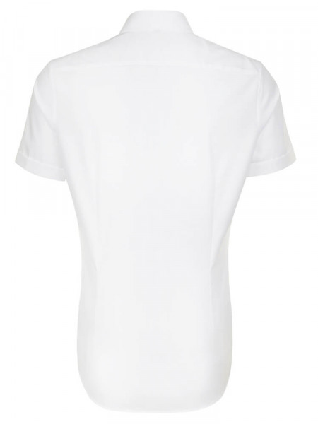 SEIDENSTICKER Slim Fit Camicia Bianco Business Kent Popeline