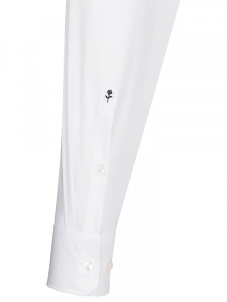 SEIDENSTICKER Comfort Fit Camicia Bianco Business Kent Popeline - Vista 1