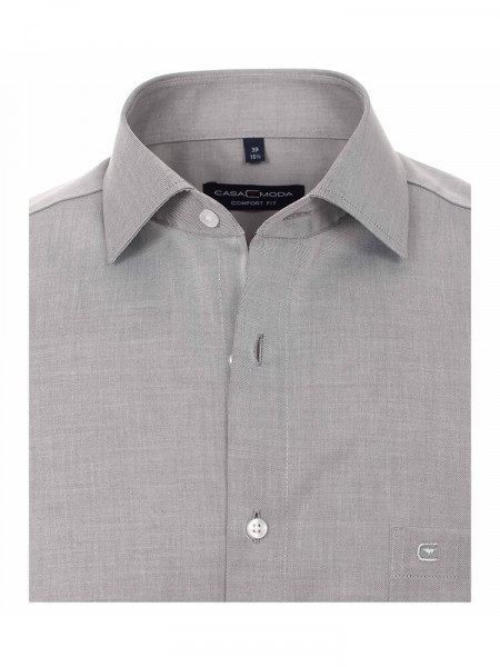 CASAMODA Comfort Fit Camicia Grigio chiaro Kent Twill - Vista 1
