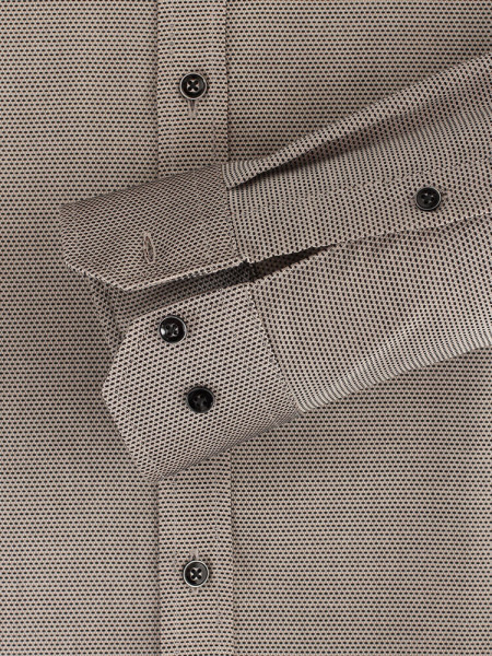 VENTI Slim Fit Camicia Marrone chiaro Kent Easy Care  - Vista 2