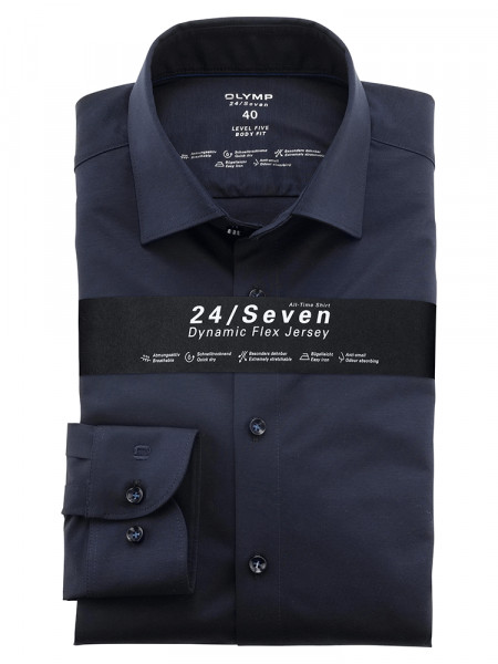 Camicia in jersey OLYMP Level Five 24/Seven body fit