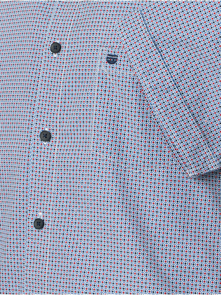 REDMOND Regular Fit Camicia Rosso Kent Print - Vista 2