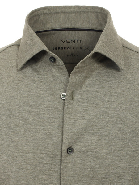 VENTI Slim Fit Camicia Verde Kent Jersey - Vista 1