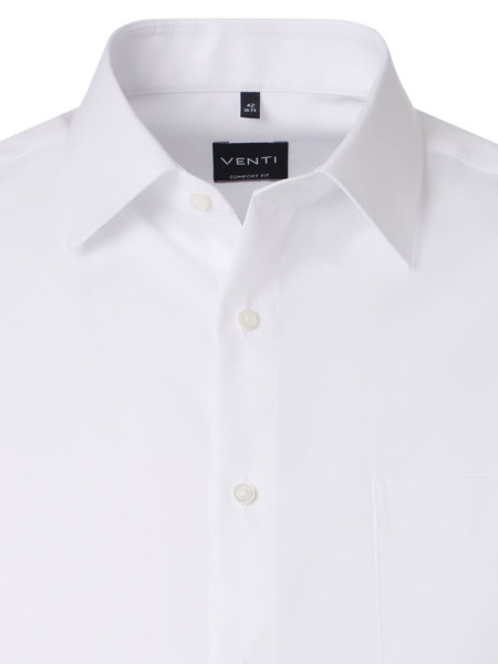VENTI Comfort Fit Camicia Bianco Kent Popeline - Vista 1