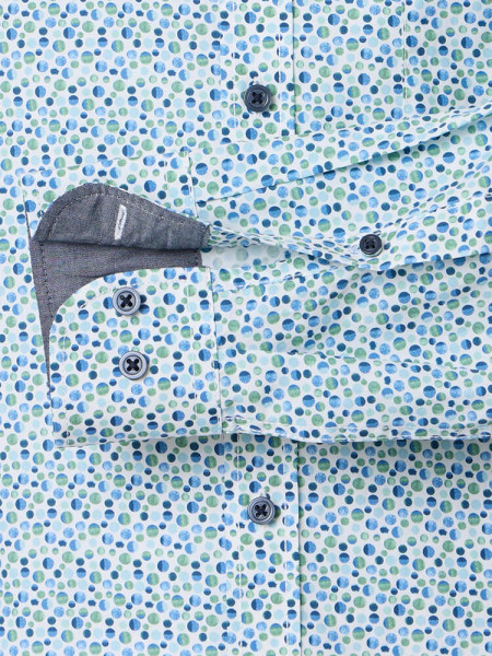 CASAMODA Regular Fit Camicia Verde Button-Down Easy Care  - Vista 2