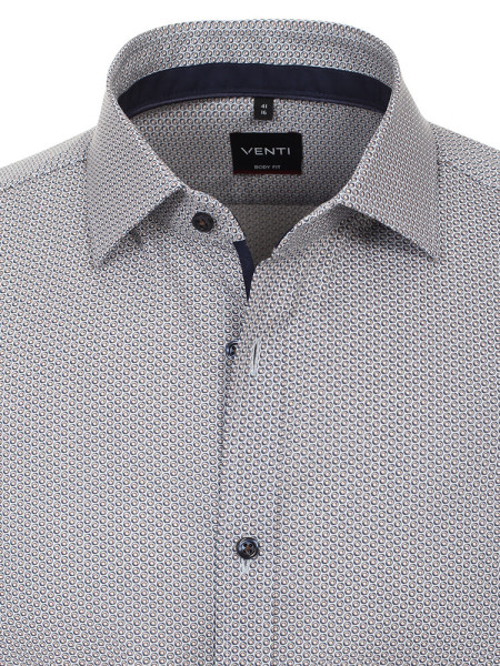VENTI Slim Fit Camicia Marrone chiaro Kent Easy Care  - Vista 1