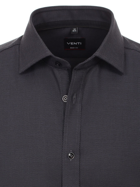 VENTI Slim Fit Camicia Antracite Kent Easy Care  - Vista 1