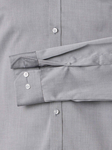 VENTI Slim Fit Camicia Grigio Kent Popeline - Vista 2