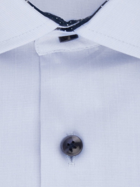 SEIDENSTICKER Regular Fit Camicia Azzurro Business Kent Fil à Fil - Vista 1