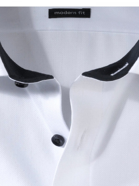 OLYMP Regular Fit Camicia Bianco Global Kent Struktur - Vista 1