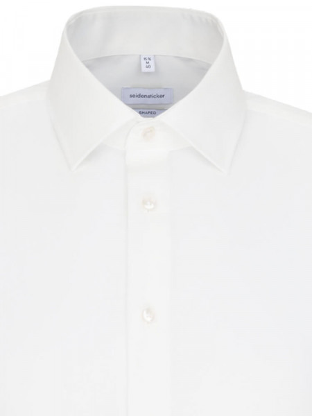 SEIDENSTICKER Tailored Fit Camicia Beige chiaro Business Kent Popeline - Vista 2
