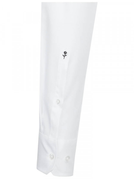 SEIDENSTICKER Tailored Fit Camicia Bianco Business Kent Struktur - Vista 1