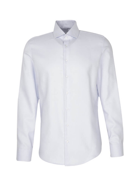SEIDENSTICKER Tailored Fit Camicia Azzurro Kent Struktur