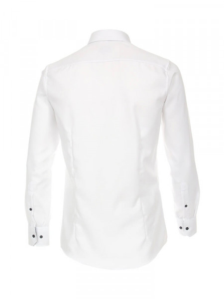VENTI Regular Fit Camicia Bianco Button-Down Dobby