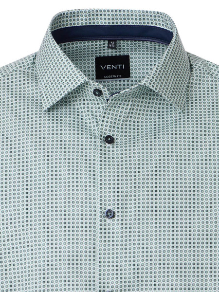 VENTI Regular Fit Camicia Verde Kent Popeline - Vista 1