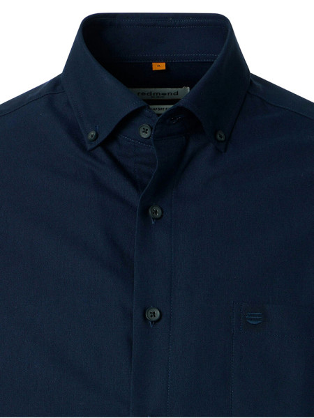 REDMOND Comfort Fit Camicia Marino Button-Down Fein Oxford - Vista 1