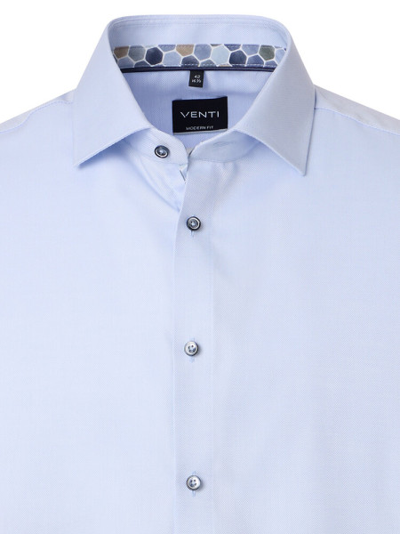 VENTI Regular Fit Camicia Azzurro Kent Popeline - Vista 1