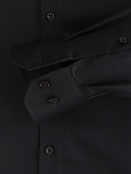 VENTI Regular Fit Camicia Nero Kent Twill - Vista 2