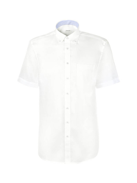 SEIDENSTICKER Regular Fit Camicia Bianco Button-Down Struktur