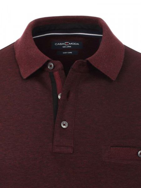 CASAMODA Polo Rosso scuro Piqué - Vista 1