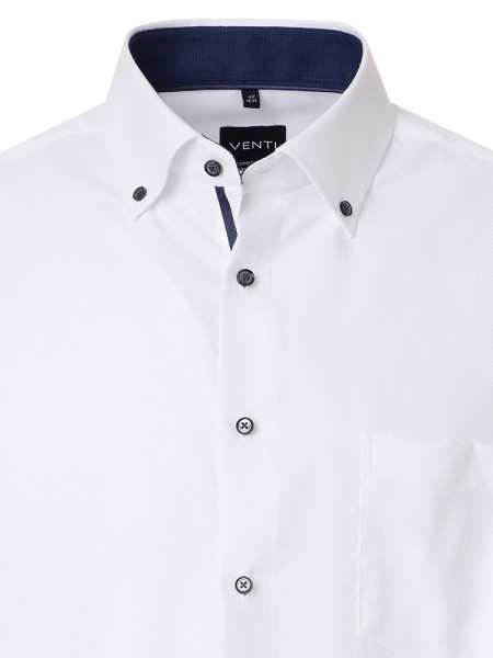 VENTI Comfort Fit Camicia Bianco Button-Down Struktur - Vista 1