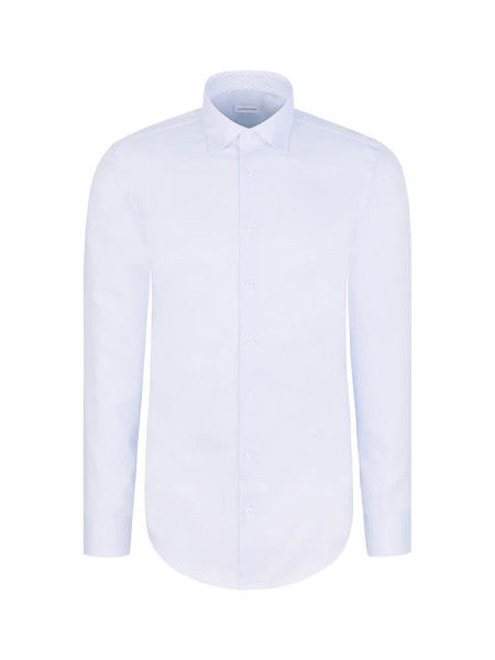 SEIDENSTICKER Slim Fit Camicia Azzurro New Kent Struktur