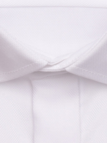 SEIDENSTICKER Slim Fit Camicia Bianco Business Kent Struktur