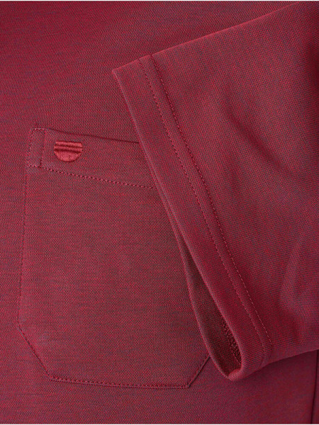 REDMOND Polo Rosso scuro Jersey - Vista 2