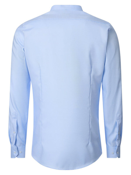 VENTI Slim Fit Camicia Azzurro Stehkragen Struktur