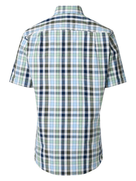 REDMOND Regular Fit Camicia Verde Kent Struktur