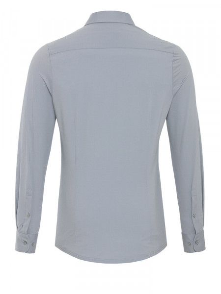 PURE Extra Slim Fit Camicia Grigio chiaro Haifisch Jersey