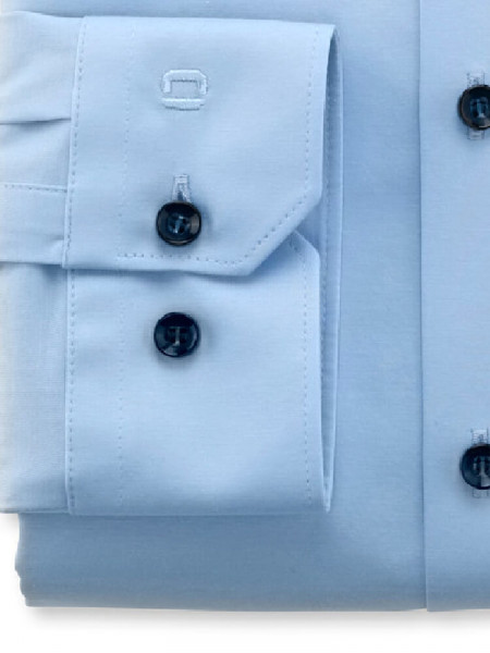 OLYMP Extra Slim Fit Camicia Azzurro Urban Kent Jersey - Vista 1