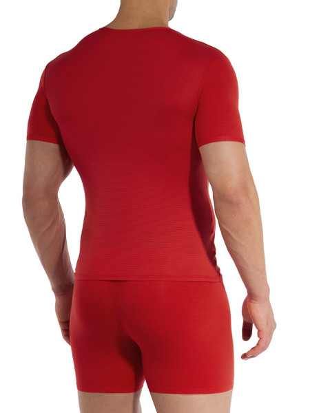 OLAF BENZ Regular Fit Rosso Microfaser