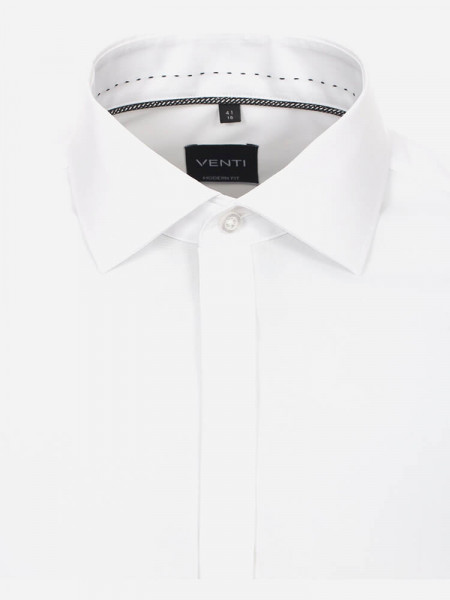 VENTI Regular Fit Camicia Bianco Kent Popeline - Vista 1