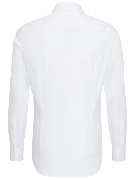 SEIDENSTICKER Slim Fit Camicia Bianco Business Kent Original