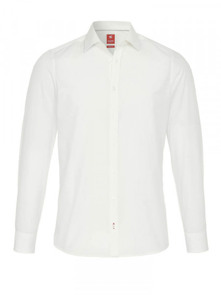 PURE Slim Fit Camicia Beige chiaro Kent Popeline - Vista 1