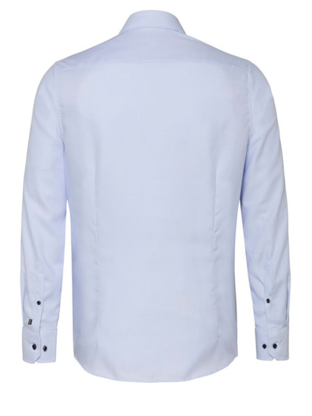 PURE Slim Fit Camicia Azzurro Kent Struktur