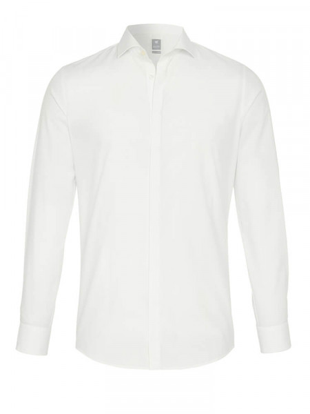 PURE Extra Slim Fit Camicia Beige chiaro Haifisch Popeline - Vista 1