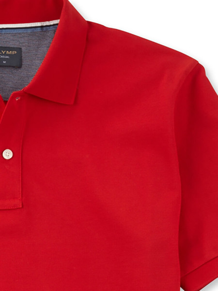 OLYMP Polo Rosso Piqué