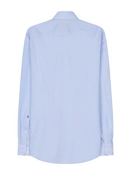 SEIDENSTICKER Slim Fit Camicia Azzurro Business Kent Popeline