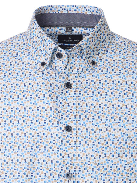 CASAMODA Regular Fit Camicia Marrone Button-Down Easy Care  - Vista 1