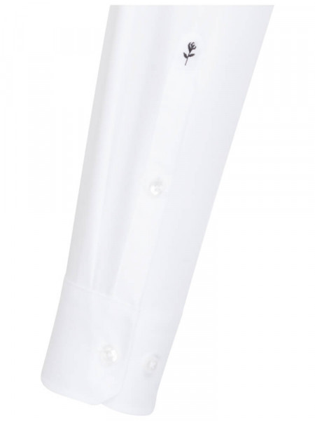 SEIDENSTICKER Tailored Fit Camicia Bianco Business Kent Popeline - Vista 1