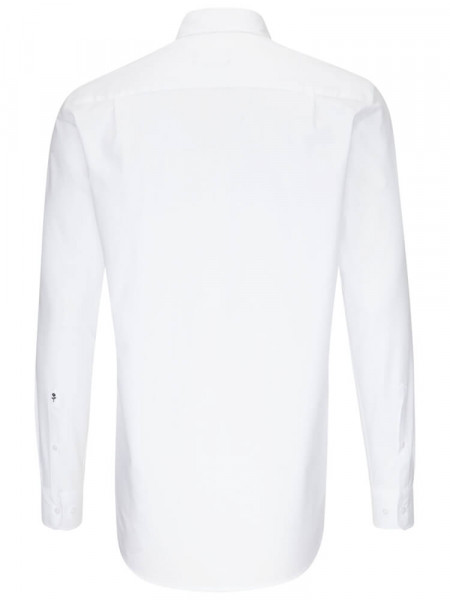 SEIDENSTICKER Comfort Fit Camicia Bianco Business Kent Popeline