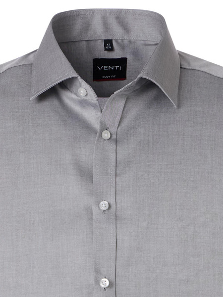 VENTI Slim Fit Camicia Grigio Kent Popeline - Vista 1