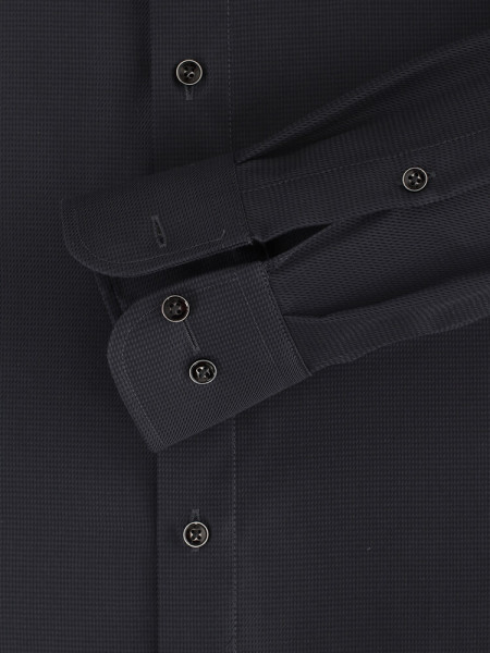 CASAMODA Comfort Fit Camicia Nero Kent Struktur - Vista 2